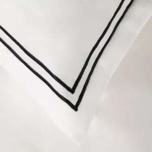 Palazzo Royale Embroidered Quilt Cover Set - 1000 Thread Count, Super King, Black - Canningvale by Canningvale_Palazzo, a Sheets for sale on Style Sourcebook