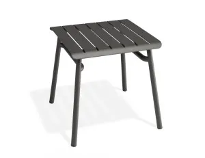 Roku Outdoor Low Stool Footrest in Matt Charcoal by Bent Design, a Tables for sale on Style Sourcebook