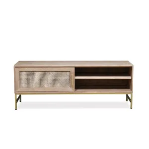 Mala Timber and Rattan TV Unit - Sliding Door by Hudson Furniture, a Entertainment Units & TV Stands for sale on Style Sourcebook