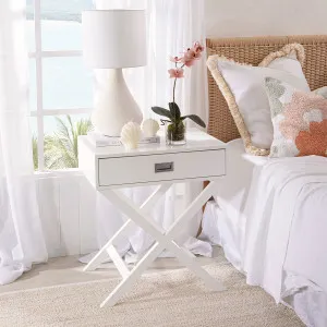 Habitat Braxton Bedside Table White by Habitat, a Side Table for sale on Style Sourcebook
