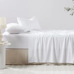 Habitat Seasonal 400Tc Bamboo Cotton Fitted Sheet White by Habitat, a Sheets for sale on Style Sourcebook