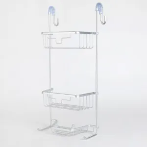 Habitat Rowan Over The Door Shower Caddy Satin Chrome by Habitat, a Bathroom Accessories for sale on Style Sourcebook