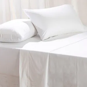 Habitat 300Tc Cotton Sheet Set White by Habitat, a Sheets for sale on Style Sourcebook