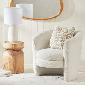 Muse Ava Boucle Occasional Chair White by Muse, a Chairs for sale on Style Sourcebook