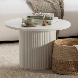 Habitat Tully Fluted Coffee Table White by Habitat, a Coffee Table for sale on Style Sourcebook