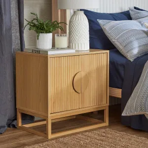 Muse Dutton Bedside Table Natural by Muse, a Side Table for sale on Style Sourcebook