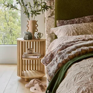 Muse Kai Bedside Table Natural by Muse, a Side Table for sale on Style Sourcebook
