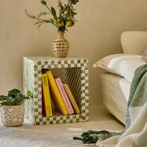 Muse Soho Capiz Check Side Table Green by Muse, a Side Table for sale on Style Sourcebook