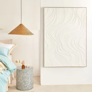 Muse Barchan Framed Textured Wall Art White by Muse, a Wall Hangings & Decor for sale on Style Sourcebook