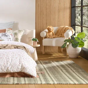 Habitat Bizzy Cotton Jute Floor Rug Green by Habitat, a Contemporary Rugs for sale on Style Sourcebook