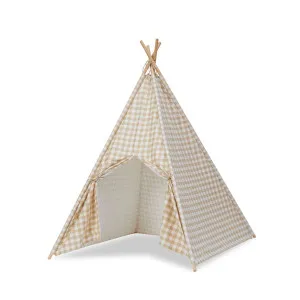 Henley Teepee - Beige Gingham - Mocka by Mocka., a Kids Play Furniture for sale on Style Sourcebook