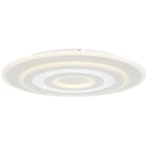 Telbix Arema Orbit-Inspired Round LED Flush Mount Ceiling Light White by Telbix, a Lighting for sale on Style Sourcebook