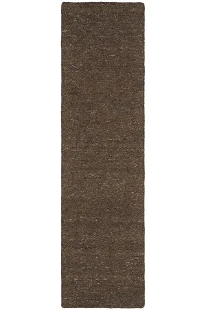 Conscious Loom Embrace Brown Runner by Conscious Loom, a Contemporary Rugs for sale on Style Sourcebook