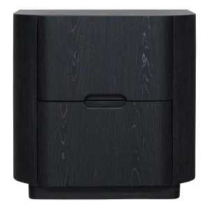 Regis Bedside Table in Black Oak by OZ Design, a Bedside Tables for sale on Style Sourcebook