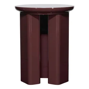 Dot Side Table 40x50.5cm in High Gloss Dark Red by OZ Design, a Side Table for sale on Style Sourcebook