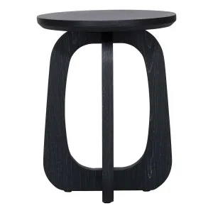 Reed Side Table 40x51cm in Black Oak by OZ Design, a Side Table for sale on Style Sourcebook