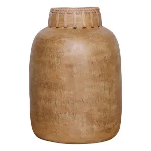 Aspen Vessel Medium 25x44cm in Nugget Brown by OZ Design, a Vases & Jars for sale on Style Sourcebook