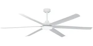 Martec Osprey Extra Large 80" Smart DC Ceiling Fans with CCT LED and WiFi Remote Matte White by Martec, a Ceiling Fans for sale on Style Sourcebook