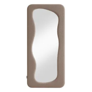 Sabrina 180cm Curved Full Length Mirror in Taupe Brown by Luxo Home Decor, a Mirrors for sale on Style Sourcebook