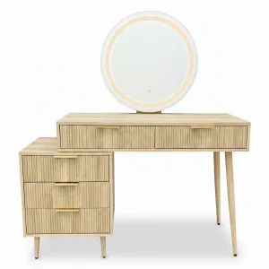 Serenity Dressing Table with Touch Screen Mirror in Natural by Luxo Furniture, a Contemporary Rugs for sale on Style Sourcebook