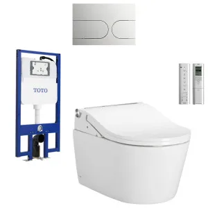 Toto Wall Hung Smart Toilet Suite with Auto Flush In-Wall Cistern and RW Washlet RW-WH-AUTOFLUSH by TOTO, a Toilets & Bidets for sale on Style Sourcebook
