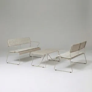 Parco Outdoor 3 pce Lounge Set Sand by Seek & Ramble, a Outdoor Sofa Sets for sale on Style Sourcebook