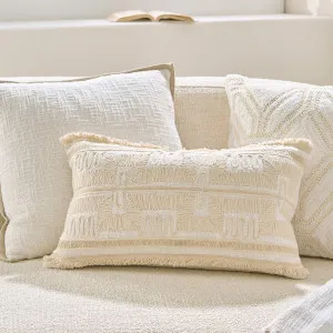 Muse Anouk Embroidered Cushion Natural by Muse, a Cushions, Decorative Pillows for sale on Style Sourcebook