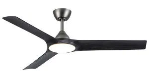 Martec Alpine 52" DC Smart Ceiling Fan with LED Light and WiFi Remote Pewter and Charcoal by Martec, a Ceiling Fans for sale on Style Sourcebook