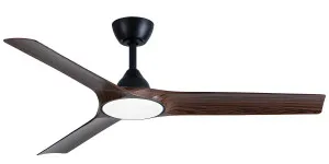 Martec Alpine 52" DC Smart Ceiling Fan with LED Light and WiFi Remote Black and Walnut by Martec, a Ceiling Fans for sale on Style Sourcebook