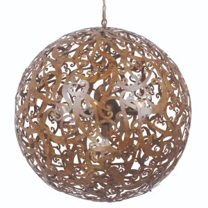 MDA Lighting Theodore Hand-Painted Sculptural Orb Pendant in Bronze Wash Large by MDA Lighting, a Lighting for sale on Style Sourcebook