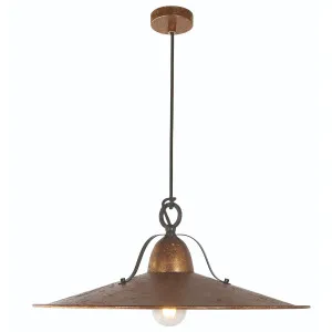 MDA Lighting Benson Large Vintage Pendant Aged Gold Leaf by MDA Lighting, a Lighting for sale on Style Sourcebook
