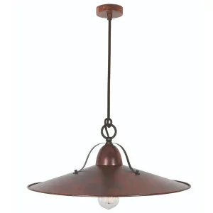 MDA Lighting Benson Large Vintage Pendant Acid Copper Wash by MDA Lighting, a Lighting for sale on Style Sourcebook