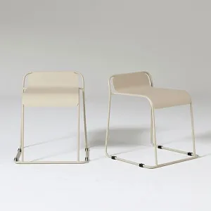 Parco Outdoor Stool Sand Set of 2 by Seek & Ramble, a Outdoor Chairs for sale on Style Sourcebook