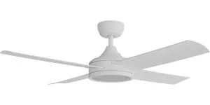 Calibo Breeze Silent Pro 48" AC Ceiling Fan with 3CCT LED and Wall Control - White by Calibo, a Ceiling Fans for sale on Style Sourcebook