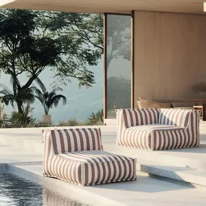 Lola Sofa Corner Section Terracotta Stripe by Florabelle Living, a Outdoor Sofas for sale on Style Sourcebook