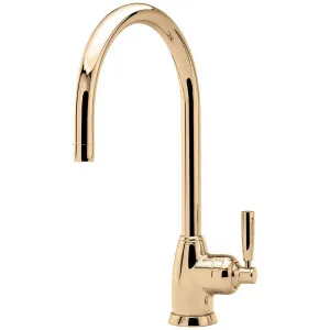 Shaws by Perrin & Rowe Roeburn Kitchen Mixer Polished Brass AUSH4841BR-3 by Shaws by Perrin & Rowe, a Kitchen Taps & Mixers for sale on Style Sourcebook