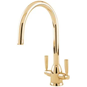 Shaws by Perrin & Rowe Silverdale Kitchen Mixer Polished Brass AUSH4861BR-3 by Shaws by Perrin & Rowe, a Kitchen Taps & Mixers for sale on Style Sourcebook