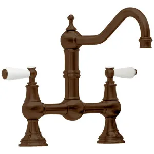 Shaws by Perrin & Rowe Hambleton Kitchen Mixer English Bronze AUSH4751EBWPC-3 by Shaws by Perrin & Rowe, a Kitchen Taps & Mixers for sale on Style Sourcebook