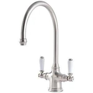 Shaws by Perrin & Rowe Ribble Kitchen Mixer Pewter AUSH4460PFWPC-3 by Shaws by Perrin & Rowe, a Kitchen Taps & Mixers for sale on Style Sourcebook