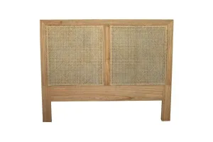 Harrison Cane Super King Bedhead - Weathered Oak by Azure Interiors, a Bed Heads for sale on Style Sourcebook