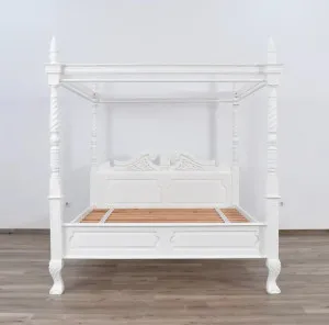 Queen Anne Four Poster Bed - Queen Size by Hudson Furniture, a Beds & Bed Frames for sale on Style Sourcebook