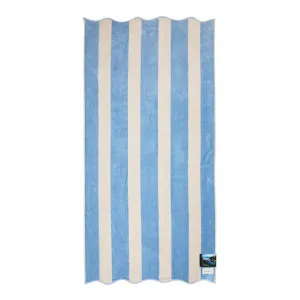 Cotton Beach Biarritz Scalloped Edge Stripe Periwinkle Beach Towel by null, a Outdoor Accessories for sale on Style Sourcebook