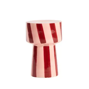 Habitat Flinn Stripe Side Table Berry Red by Habitat, a Side Table for sale on Style Sourcebook