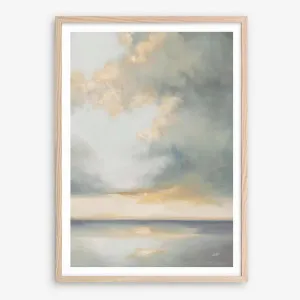 Shimmering Sea Gray Art Print by The Print Emporium, a Prints for sale on Style Sourcebook