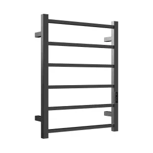 HETTA Multi-Function Square Heated Towel Rail 6 Bar Gunmetal by Highgrove Bathrooms, a Towel Rails for sale on Style Sourcebook