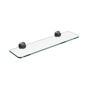 SYMMETRY Glass Shelf 500mm Gunmetal by Highgrove Bathrooms, a Shelves & Hooks for sale on Style Sourcebook