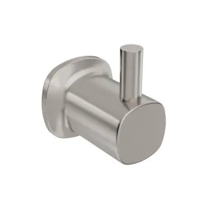 SYMMETRY Robe Hook Brushed Nickel (Brushed SS) by Highgrove Bathrooms, a Shelves & Hooks for sale on Style Sourcebook