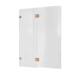 Bath Screen Kit ?Äì Fixed & Swing Double Panel 8mm Glass Swing Pivot Titanium by Highgrove Bathrooms, a Showers for sale on Style Sourcebook