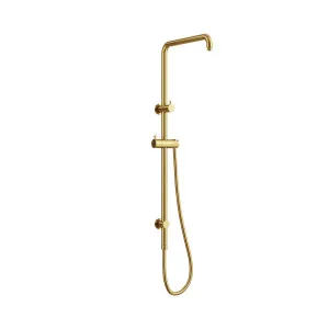 ELEMENTS Square Shower Rail with Universal Water Inlet Brushed Brass by Highgrove Bathrooms, a Showers for sale on Style Sourcebook