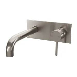 SPIN In Wall Mixer & 200mm Spout Kit Brushed Nickel by Highgrove Bathrooms, a Bathroom Taps & Mixers for sale on Style Sourcebook